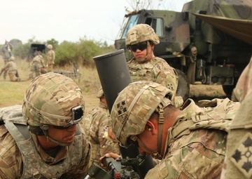 ARM hosts US Troops:  Aerial/Mounted Gunnery
