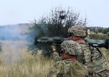 ARM hosts US Troops:  Aerial/Mounted