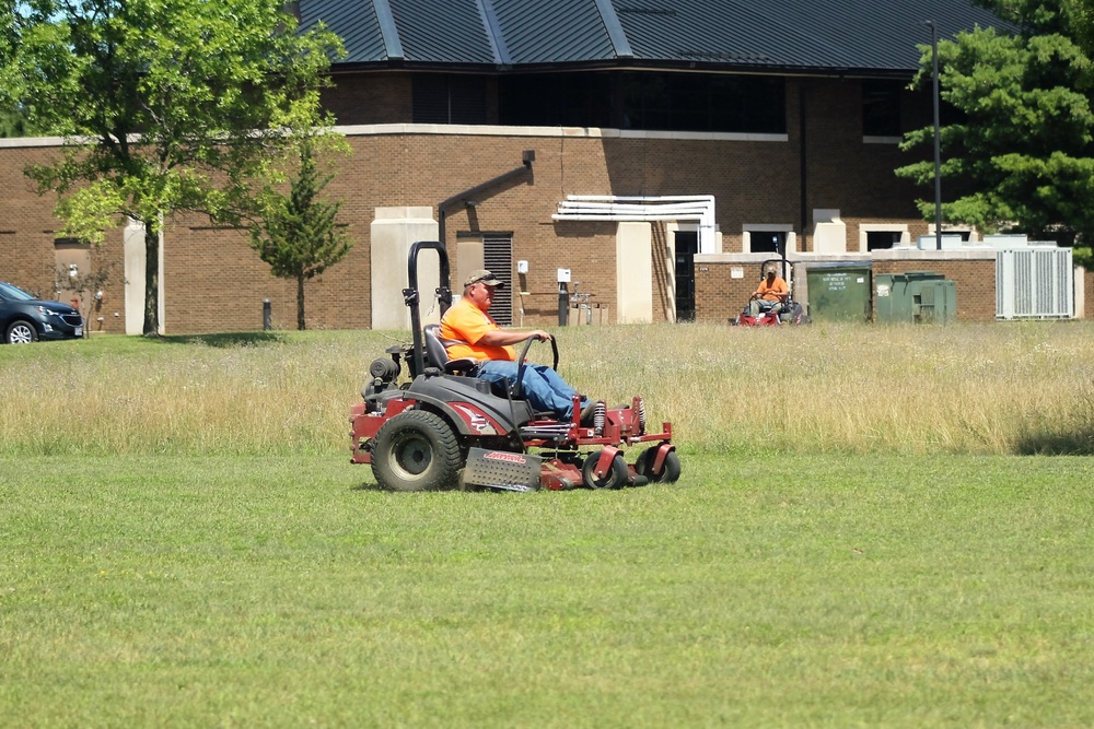 Mowing ops at Fort McCoy