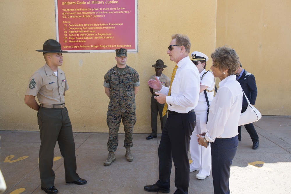 Under Secretary of the Navy Visits MCRD San Diego