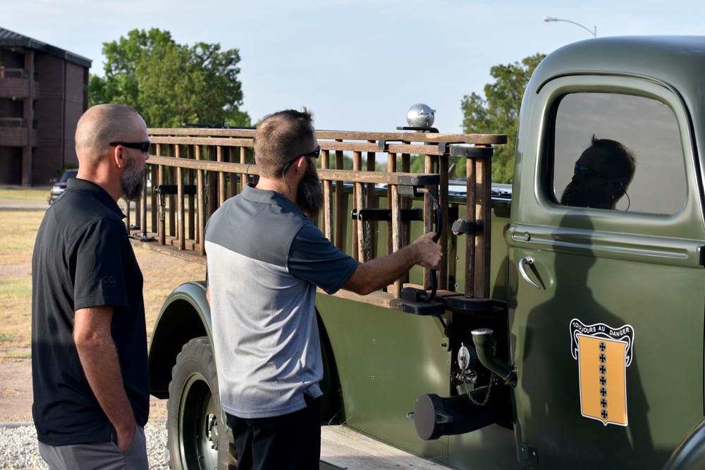 Louis F. Garland’s family visits Goodfellow