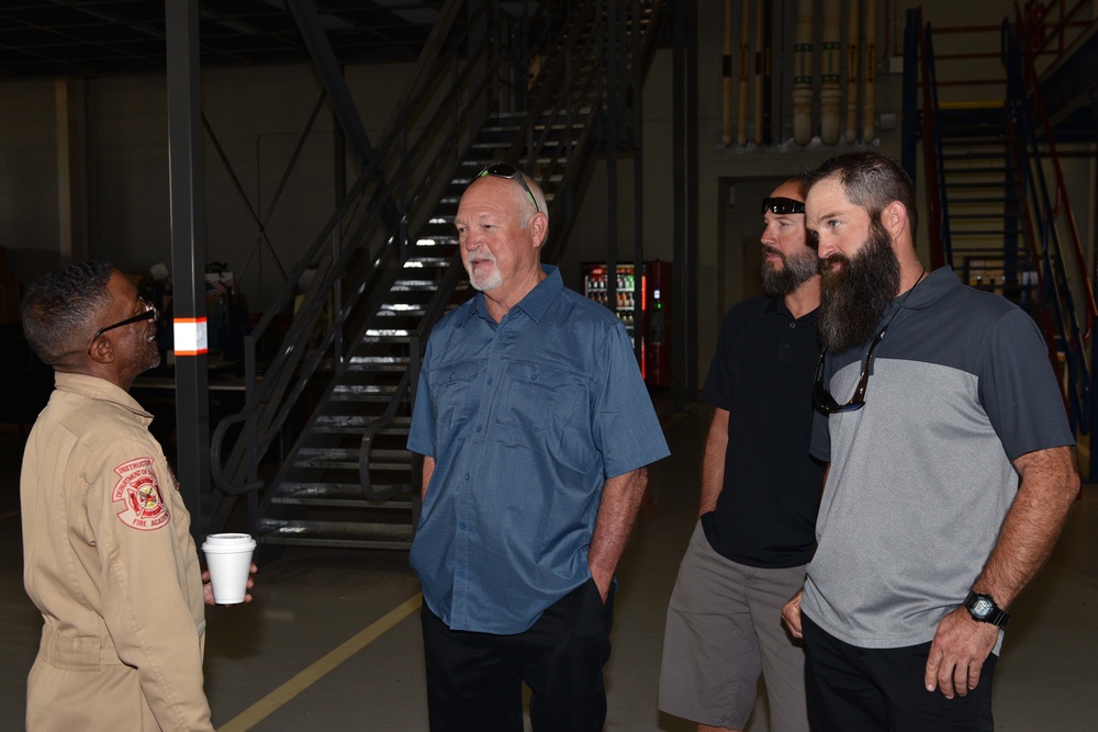 Louis F. Garland’s family visits Goodfellow