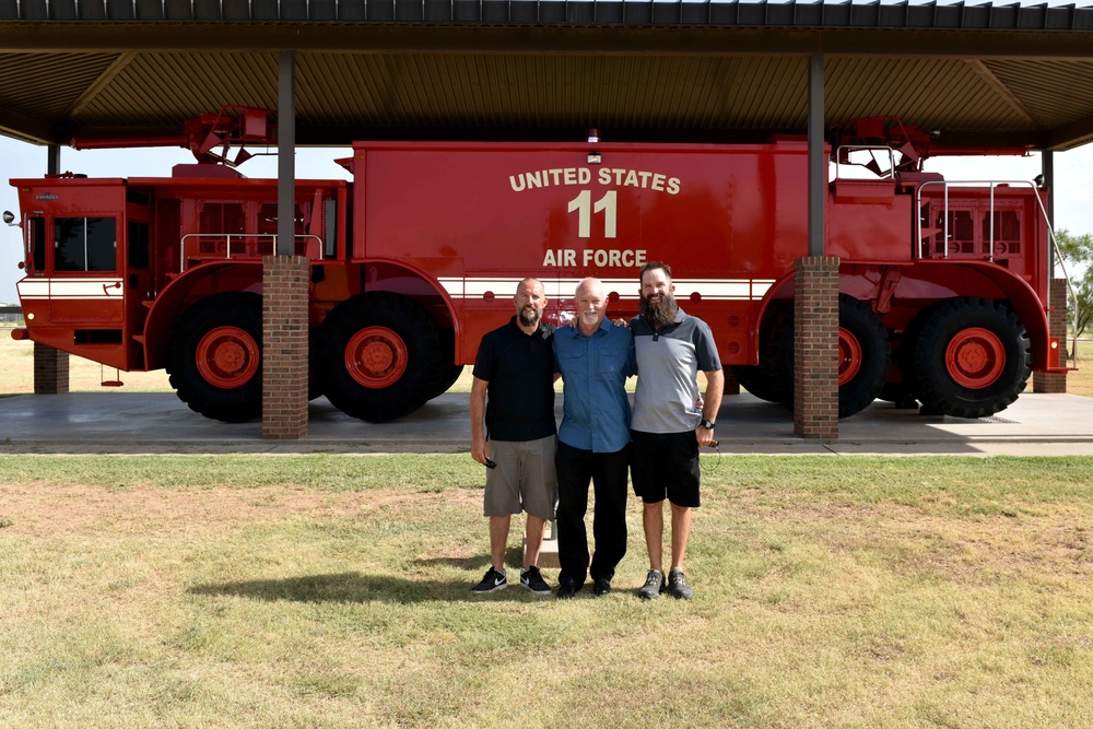 Louis F. Garland’s family visits Goodfellow