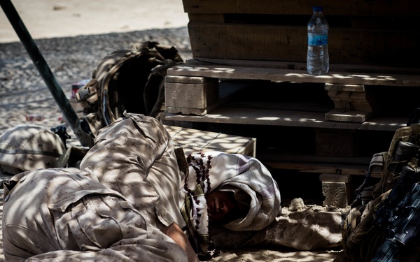SPMAGTF-CR-CC Marines secure vital firebase during Operation Talon Spear