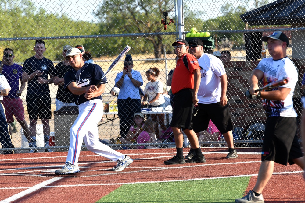Goodfellow and San Angelo play first community softball game