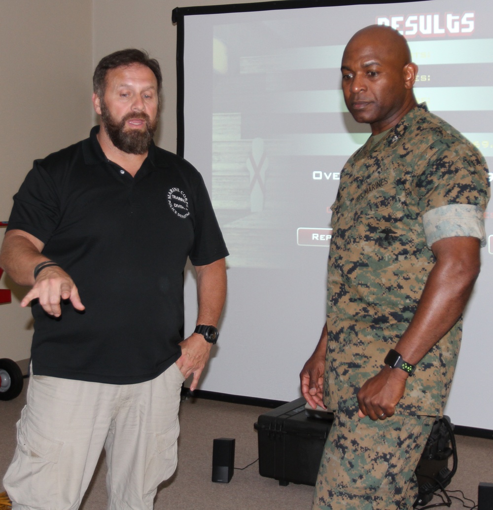 MCPD showcases active shooter simulator
