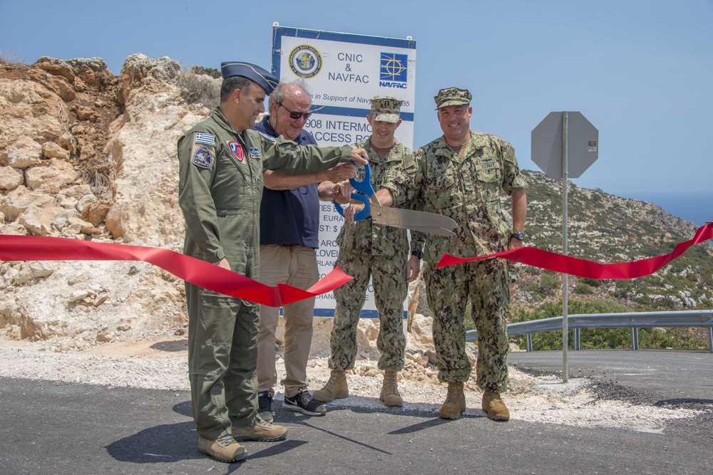 NSA Souda Bay Holds Ribbon Cutting Ceremony for Intermodal Road Project