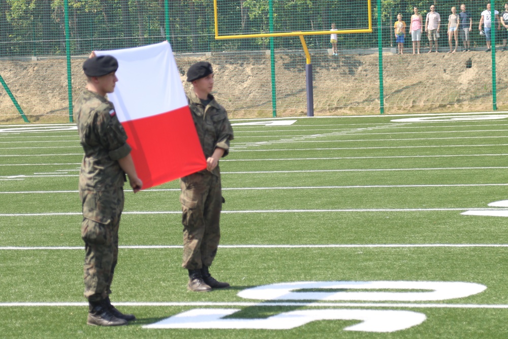 Polish league of American football provides gridiron fix for deployed Soldiers