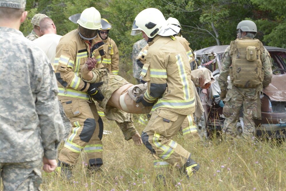 Dvids Images Latvian Firefighters Train As First Responders At Exercise Northern Strike 18