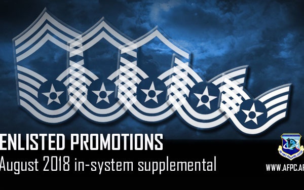 August enlisted in-system supplemental promotion list released