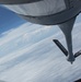 121st ARW KC-135 Stratotanker refuels Semour Johnson AFB F-15E Strike Eagles