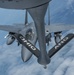 121st ARW KC-135 Stratotanker refuels Semour Johnson AFB F-15E Strike Eagles