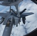 121st ARW KC-135 Stratotanker refuels Semour Johnson AFB F-15E Strike Eagles