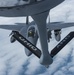 121st ARW KC-135 Stratotanker refuels Semour Johnson AFB F-15E Strike Eagles