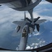 121st ARW KC-135 Stratotanker refuels Semour Johnson AFB F-15E Strike Eagles