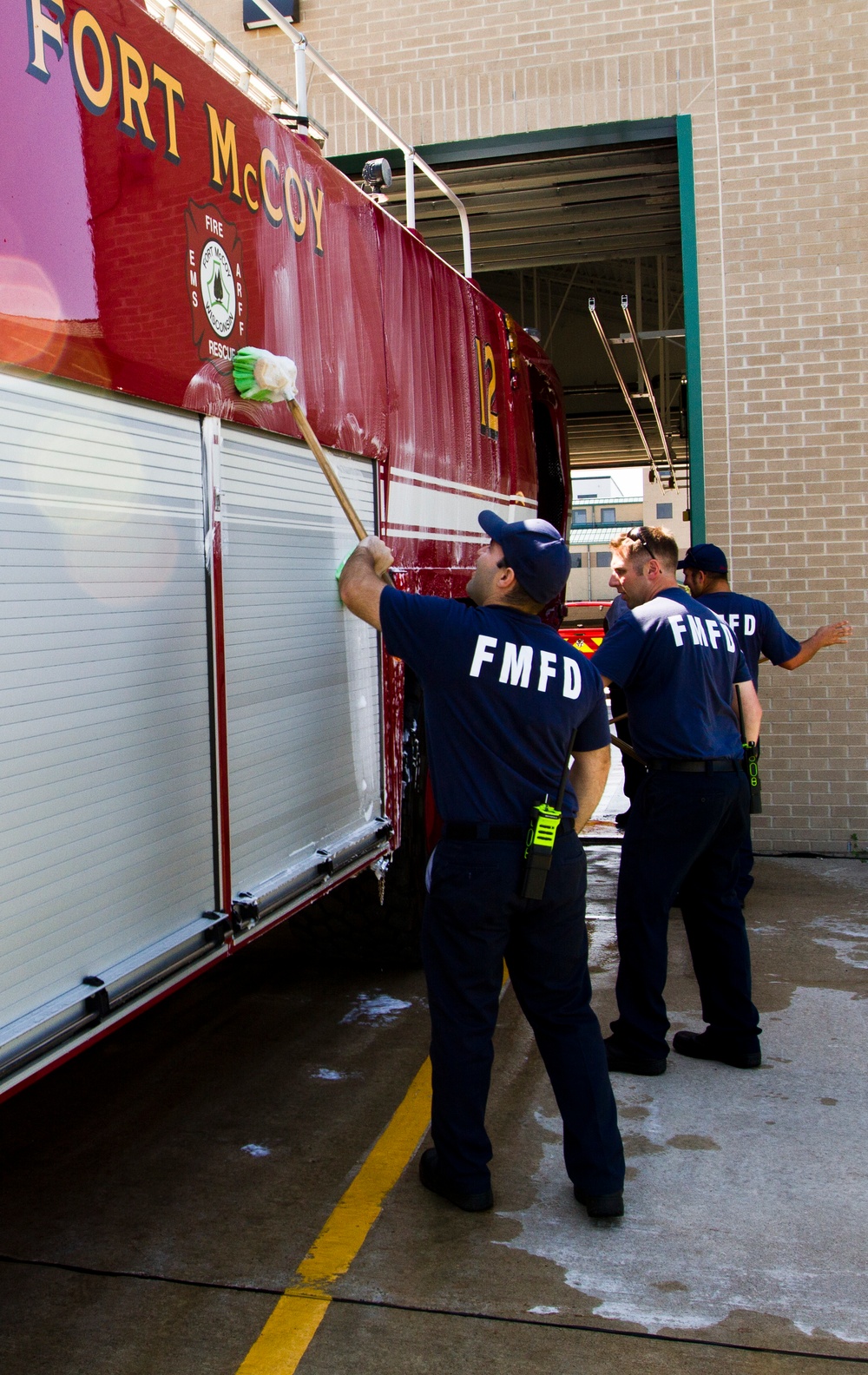 Firefighters prepare training for the U.S. Army Reserve