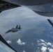 121st ARW KC-135 Stratotanker refuels Semour Johnson AFB F-15E Strike Eagles