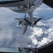 121st ARW KC-135 Stratotanker refuels Semour Johnson AFB F-15E Strike Eagles