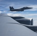 121st ARW KC-135 Stratotanker refuels Semour Johnson AFB F-15E Strike Eagles