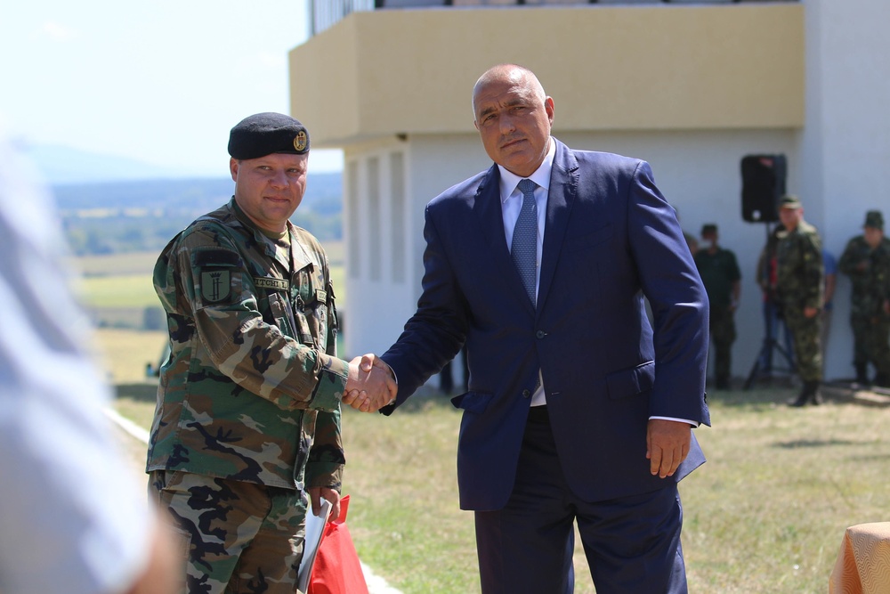 Bulgarian Prime Minister Boyko Borissov attends Exercise Platinum Lion 2018 closing ceremony