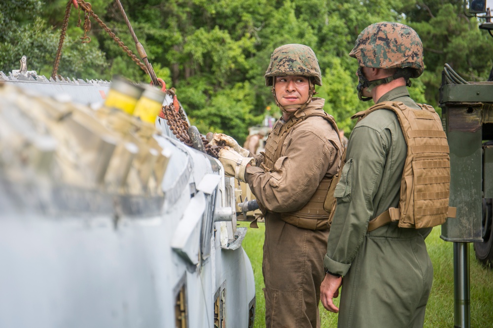 Sweathogs conduct aircraft recovery convoy
