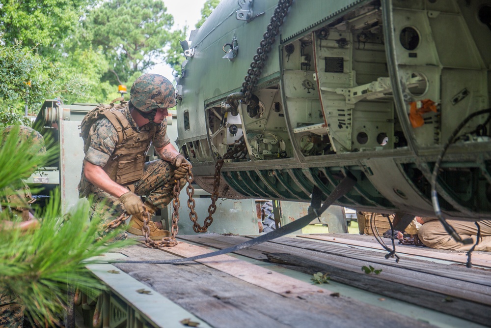 Sweathogs conduct aircraft recovery convoy