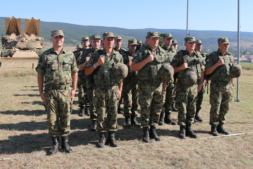 Bulgarian Prime Minister Boyko Borissov attends Exercise Platinum Lion 2018 closing ceremony