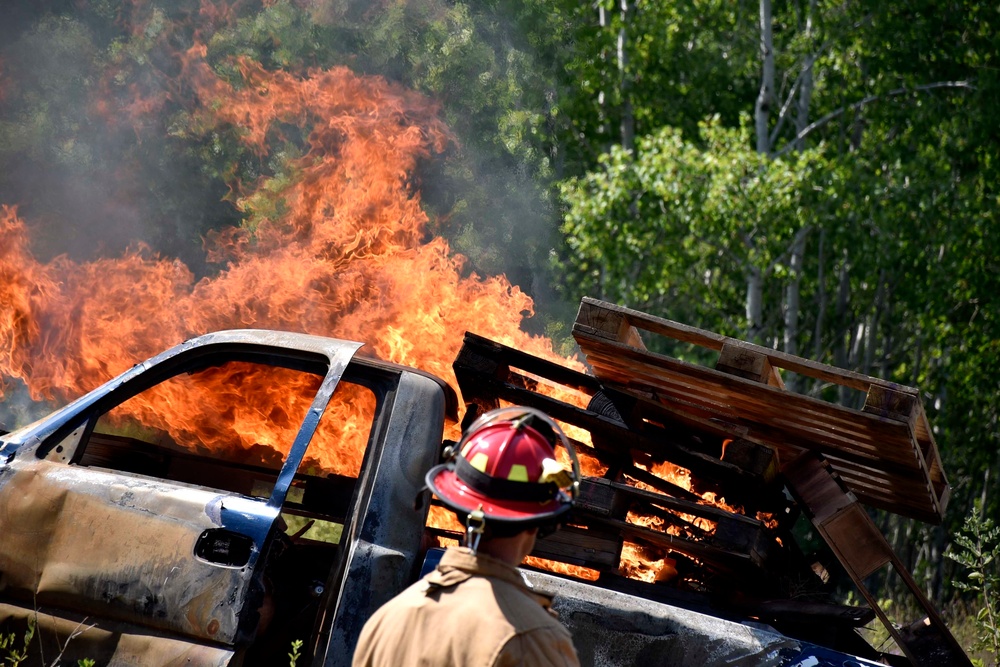 Coalition firefighters train at exercise Northern Strike 18