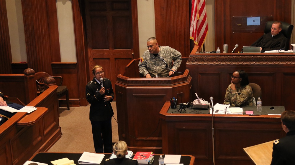Mock court martial in Alabama sets the bar for training