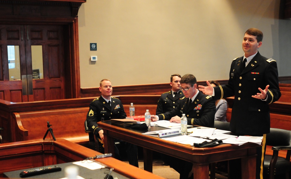 Mock court martial in Alabama sets the bar for training