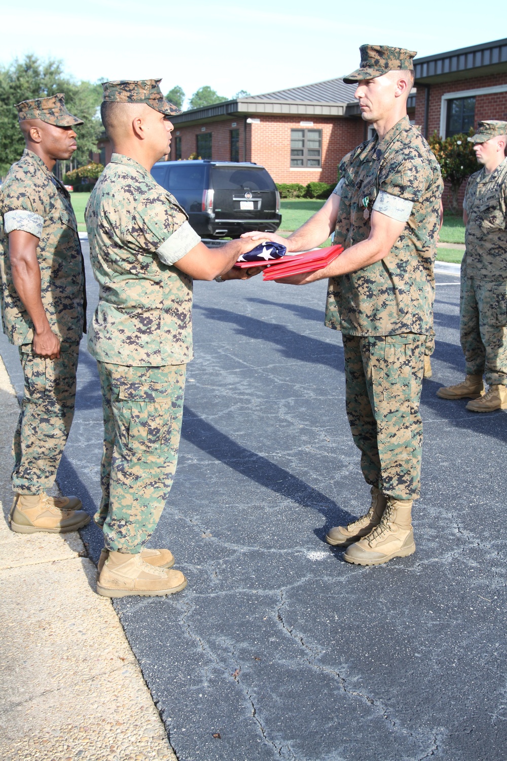 Master Sgt. Brian Allen retires form Marine Corps