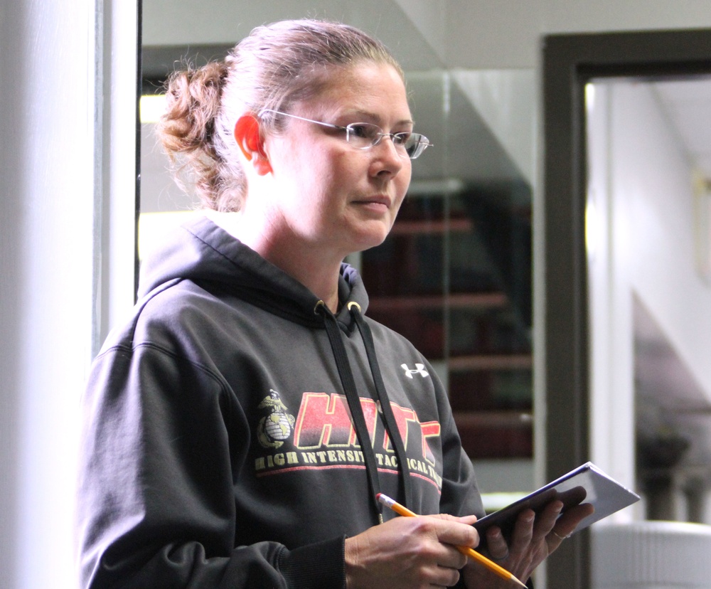 Marines participate in weightlifting competition