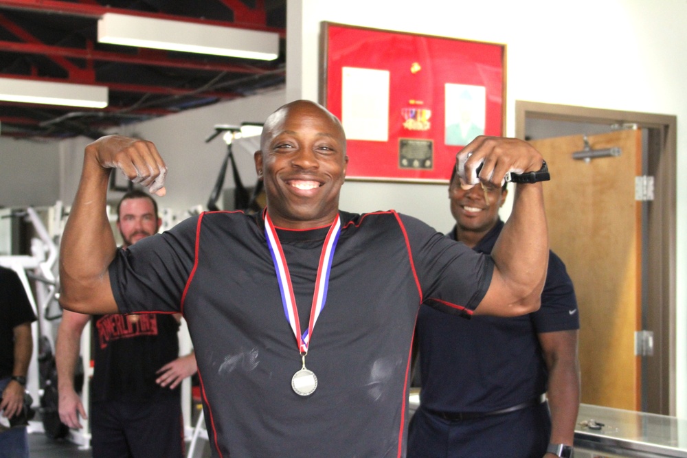 Marines participate in weightlifting competition