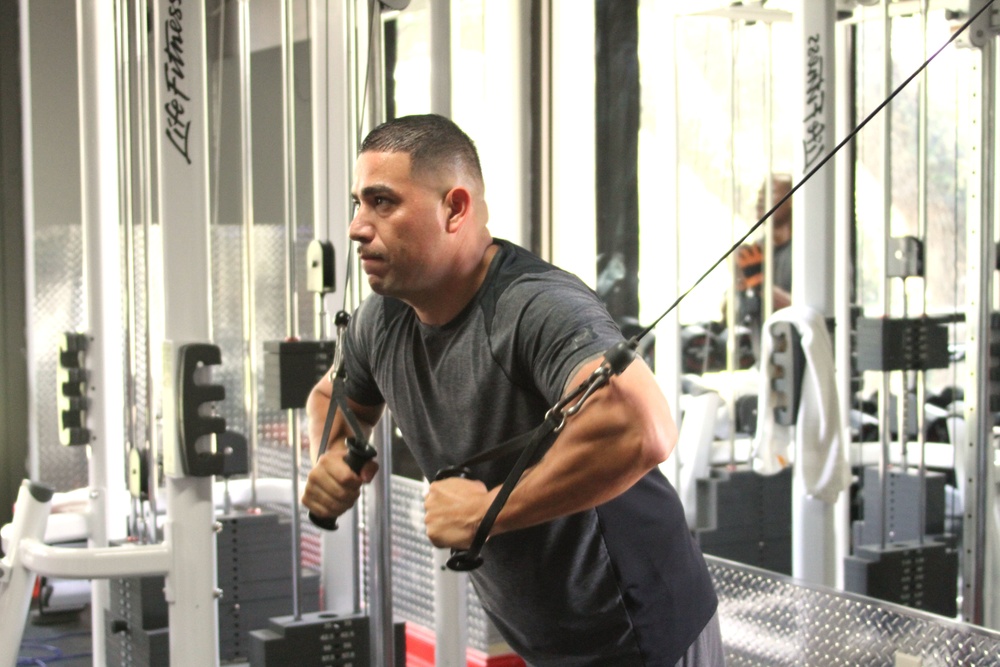 Marines participate in weightlifting competition