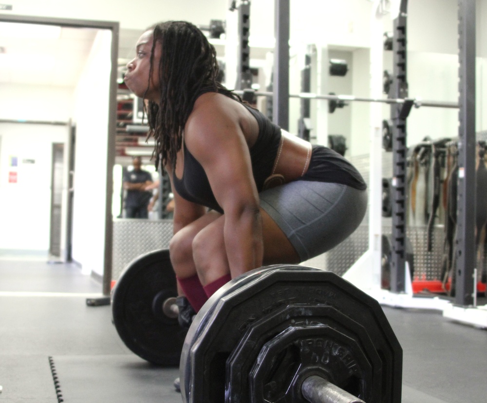 Marines participate in weightlifting competition