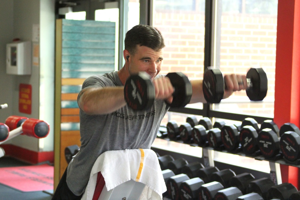 Marines participate in weightlifting competition