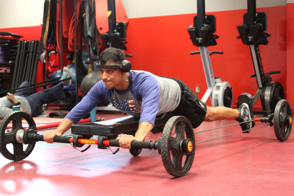 Marines participate in weightlifting competition