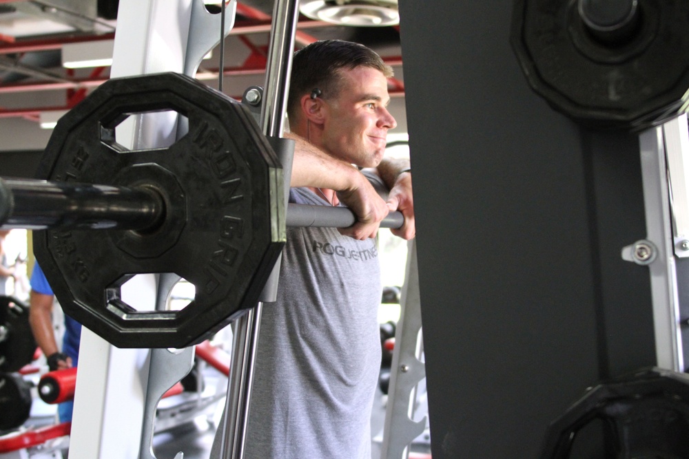 Marines participate in weightlifting competition