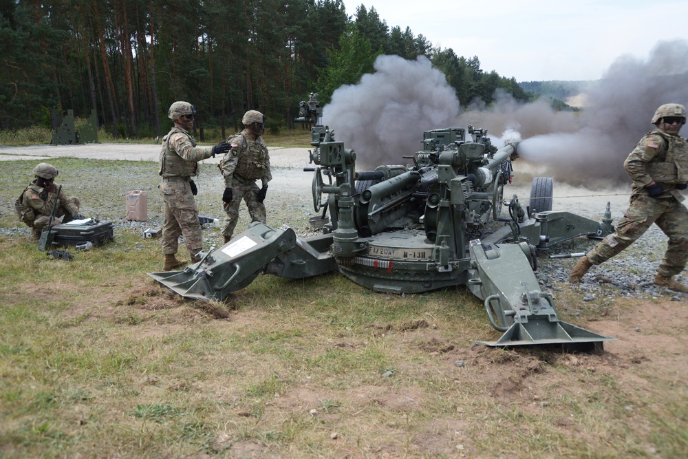 2CR M777 direct fire exercise