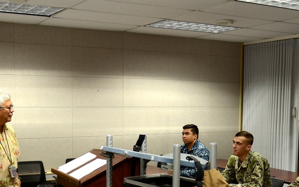 MSC, USS Frank Cable Learn About Fiber Optics