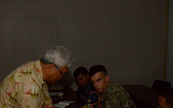 MSC, USS Frank Cable Learn About Fiber Optics