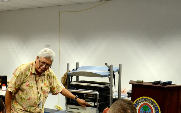 MSC, USS Frank Cable Learn About Fiber Optics