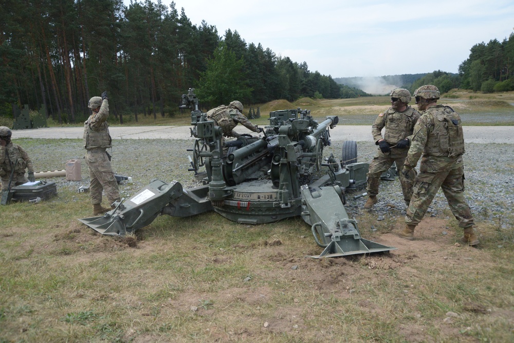2CR M777 direct fire exercise