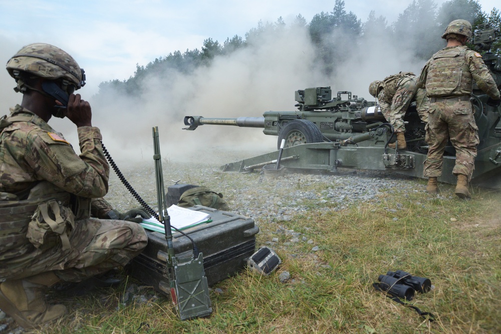 2nd Cavalry Regiment M777 direct fire exercise
