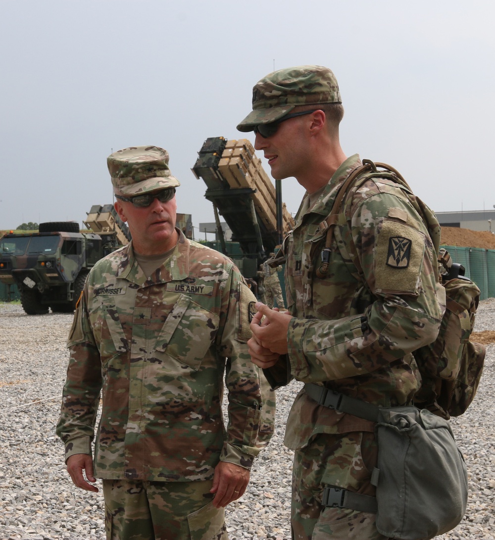 BG Morriessey visits Camp Humphreys air defenders