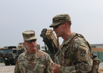 BG Morriessey visits Camp Humphreys air defenders
