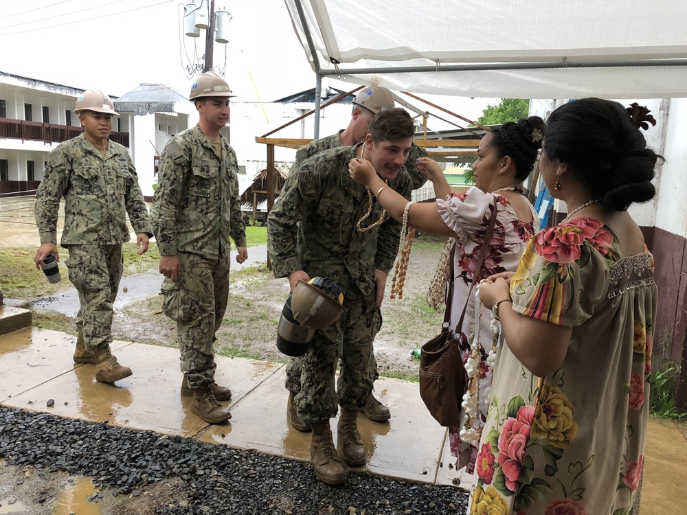NMCB 11 Seabees Build Lasting Partnerships in Chuuk, Micronesia