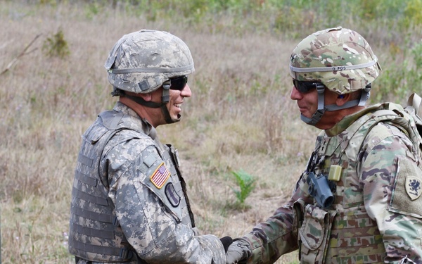 Maj. Gen. Gregory J. Vadnais visits Soldiers supporting Northern Strike