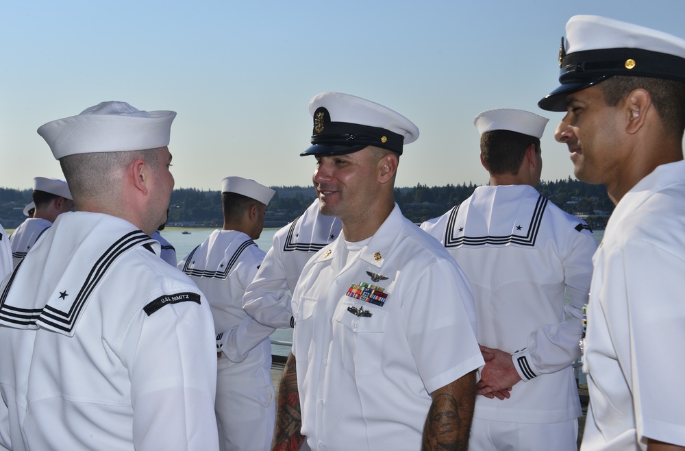 Nimitz Sailors Undergo Inspection