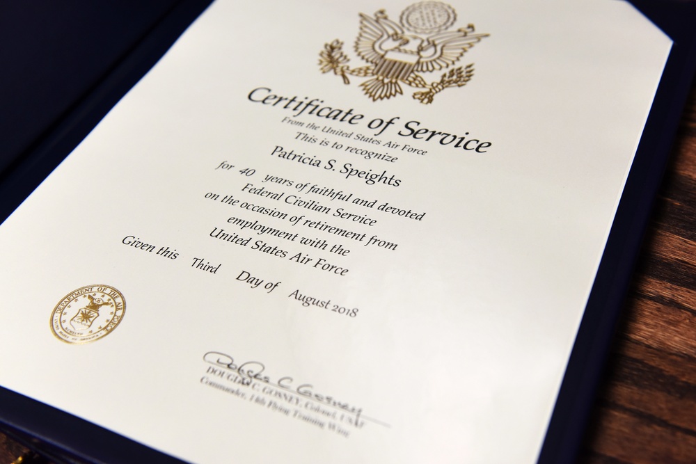 ‘Ms. P’ retires after 40 years of civil service to Air Force